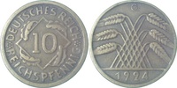 d 31724G~2.5 10 Pfennig 1924G ss/vz J 317