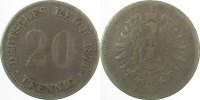 d 00574B~3.5a 20Pfennig 1874B s/ss WS:stark dopp J 005