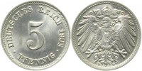 d 1.1 5 Pf 012n08D~1.1 5 Pfennig 1908D prfr/stgl. J 012