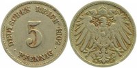 d 0 5 Pf P01202G3.0 5 Pfennig 1902G linkes Mzz.doppelt J 012