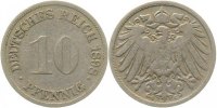 d 01398G~3.5 10 Pfennig 1898G s/ss J 013