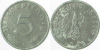 d 5 Pf 37043D~2.5P 5 Pfennig 43D gesamte VS st. doppelt geprägt !!! J 370
