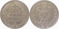 d 01809G~2.5 25 Pfennig 1909G ss/vz J 018