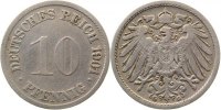 d 013n01G~3.0v 10 Pfennig 1901G ss/l.Mz.stark dopp J 013