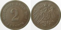 d 2.5 2 Pf 01115F~2.5 2 Pfennig 1915F ss/vz J 011