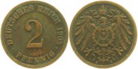 d 2.5 2 Pf 01105E~2.5 2 Pfennig 1905E ss/vz J 011