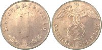 d 1 Pf 36138E~1.1-LP 1 Pfennig 1938E prfr/st starke Licht.Prägung !!!!! J 361