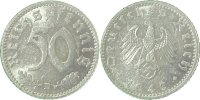d 37240D~1.8b 50 Pfennig 1940D vz+/min.Korr.Fleck J 372
