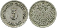 d 2.5 5 Pf 012n06G~2.5 5 Pfennig 1906G ss/vz J 012
