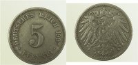 d 2.5 5 Pf 012n07G~2.5 5 Pfennig 1907G ss/vz J 012