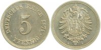 d 1.2 5 Pf 00374A~1.2 5 Pfennig 1874A f.stgl J 003
