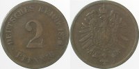 d 2.5 2 Pf 00276H~2.5 2 Pfennig 1876H ss/vz J 002