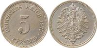 d 1.1 5 Pf 00375A~1.1 5 Pfennig 1875A prfr/st !!! J 003