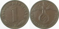 d 1.5 1 Pf 36139E~1.5 1 Pfennig 1939E vz/st J 361
