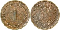 d 1 Pf 01099F~2.2b 1 Pfennig 1899F f.vz etwas fleckig J 010