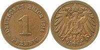 d 2.5 1 Pf 010n14F~2.5 1 Pfennig 1914F ss/vz J 010
