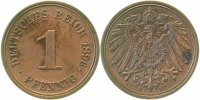 d 1 Pf 01096E~1.8b 1 Pfennig 1896E vz + etw. fleckig J 010