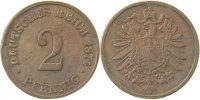d 2.5 2 Pf 00274H~2.5 2 Pfennig 1874H ss/vz J 002