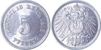 d 1.5 5 Pf 012n15F~1.5 5 Pfennig 1915F f.prfr/Licht.Präg. J 012