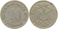 d 01398G~4.0 10 Pfennig 1898G s/ss J 013