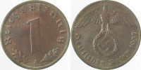 d 1 Pf 36137A~1.2b 1 Pfennig 1937A prfr sch.Patina J 361