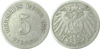 d 3.0 5 Pf 01297G~3.0 5 Pfennig 1897G ss J 012