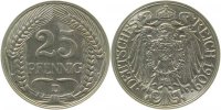 d 01809D~1.2 25 Pfennig 1909D prfr. J 018