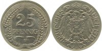 d 01810F~1.5 25 Pfennig 1910F vz/stgl!! J 018