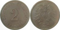 d 2.5 2 Pf 00274C~2.5 2 Pfennig 1874C ss/vz J 002