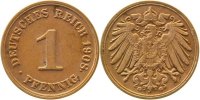  1 Pf   P01008G2.5 1 Pfennig  1908G Punkt an8gelehnt J 010/ 01.97gesehen 18,00 EUR Differenzbesteuert nach §25a UstG zzgl. Versand