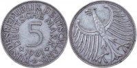     S38761D2.2 5 DM  1961D ca.S315 vz- J 387 28,00 EUR Differenzbesteuert nach §25a UstG zzgl. Versand