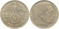 d 2 2 RM P36639D2.2 2 Reichsmark 1939D VS:tw.deutl.3x geprägt!!! J 366
