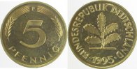     P38295F1.5 5 Pfennig  95F RS: sehr deutl. Doppelsenkung !!! J 382 18,00 EUR Differenzbesteuert nach §25a UstG zzgl. Versand