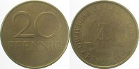     U1511---2.5 20Pfennig DDR ohne Jahr & Mzz J1511a 22,00 EUR Differenzbesteuert nach §25a UstG zzgl. Versand