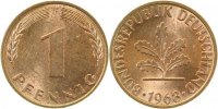 d 1.2 1 Pf 38068D~1.2 1 Pfennig 1968D bfr J 380