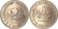 d 1.2 2 Pf 38170D~1.2 2 Pfennig 1970D bfr J 381