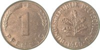d 1 Pf 38050D~1.5a 1 Pfennig 1950D f.bfr. Erstabschlag (EA)! ! J 380