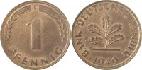 d 1 Pf 37949G~1.5vv 1 Pfennig 1949G Variante f.bfr.!! Ngb 1.7