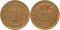 d 5 1 Pf P01013J2.5 1 Pfennig 1913J doppeltes MZZ !!! ss/vz J 010