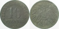     U29921-2.2 10 Pfennig  1921 Vorne kein Kordelrand !!! J 299 28,00 EUR Differenzbesteuert nach §25a UstG zzgl. Versand