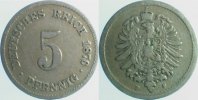 d 2 5 Pf P00376F3.2 5 Pfennig  1876F, beide Mzz doppelt J 003