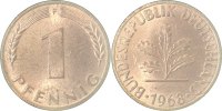 d 1.1 1 Pf 38068F~1.1 1 Pfennig 1968F bfr/stgl J 380