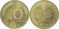 d 38378G~1.0a 10 Pfennig 1978G st.Erstabschlag (EA)! ! J 383