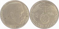 d 5 2 RM P36639D2.5 2 Reichsmark 1939D VS:tw.deutl.doppelt J 366