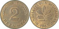 d 1.5 2 Pf 38167J~1.5 2 Pfennig 1967J f. bfr J 381