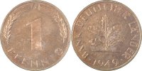d 1 Pf 37649J~1.1a 1 Pfennig 1949J bfr/stgl EA J 376