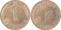 d 1 Pf 37649J~1.2a 1 Pfennig 1949J bfr aus EA J 376