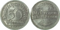 d  F30122F2.0 50 Pfennig  1922F VZ kl.Zainende J 301