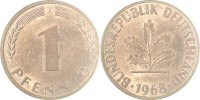 d 1.0 1 Pf 38068J~1.0 1 Pfennig 1968J stgl J 380