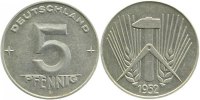 d 1.1 5 Pf 150652E~1.1 5 Pfennig DDR 1952E bfr/stgl/matt J1506